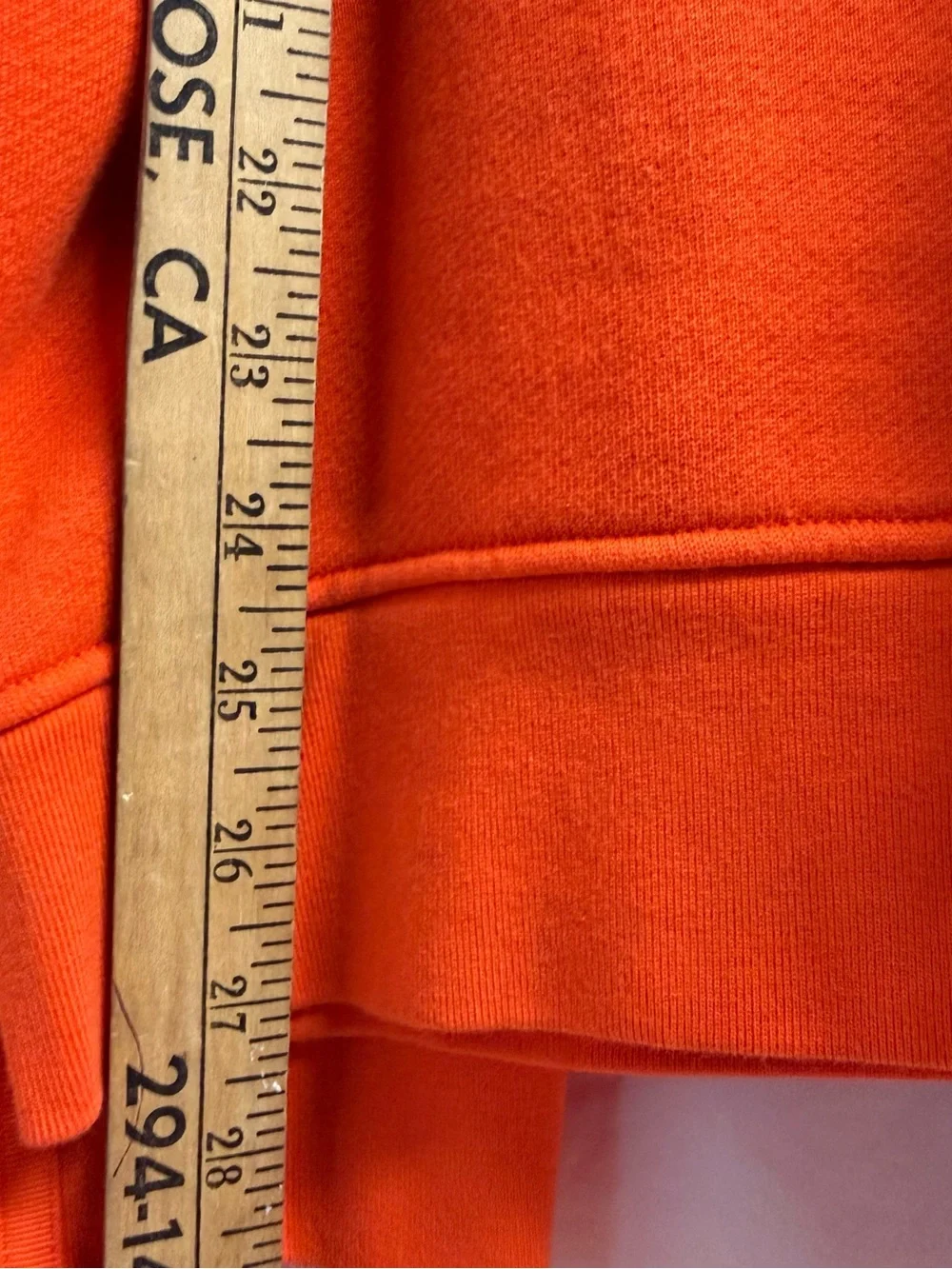 adidas Orange Crewneck Sweatshirt with Sleeve Logo Tabs